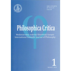 Philosophica Critica 1/2019